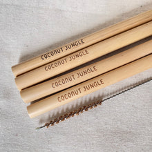 Load image into Gallery viewer, Reusable Bamboo Straws | Reusable Bamboo Straws | Coconut Jungle
